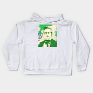 George Perkins Marsh Green Portrait | George Perkins Marsh Artwork 7 Kids Hoodie